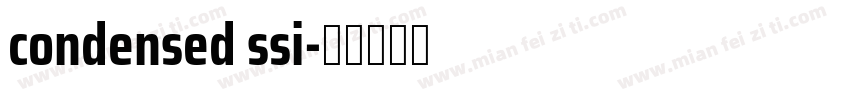 condensed ssi字体转换